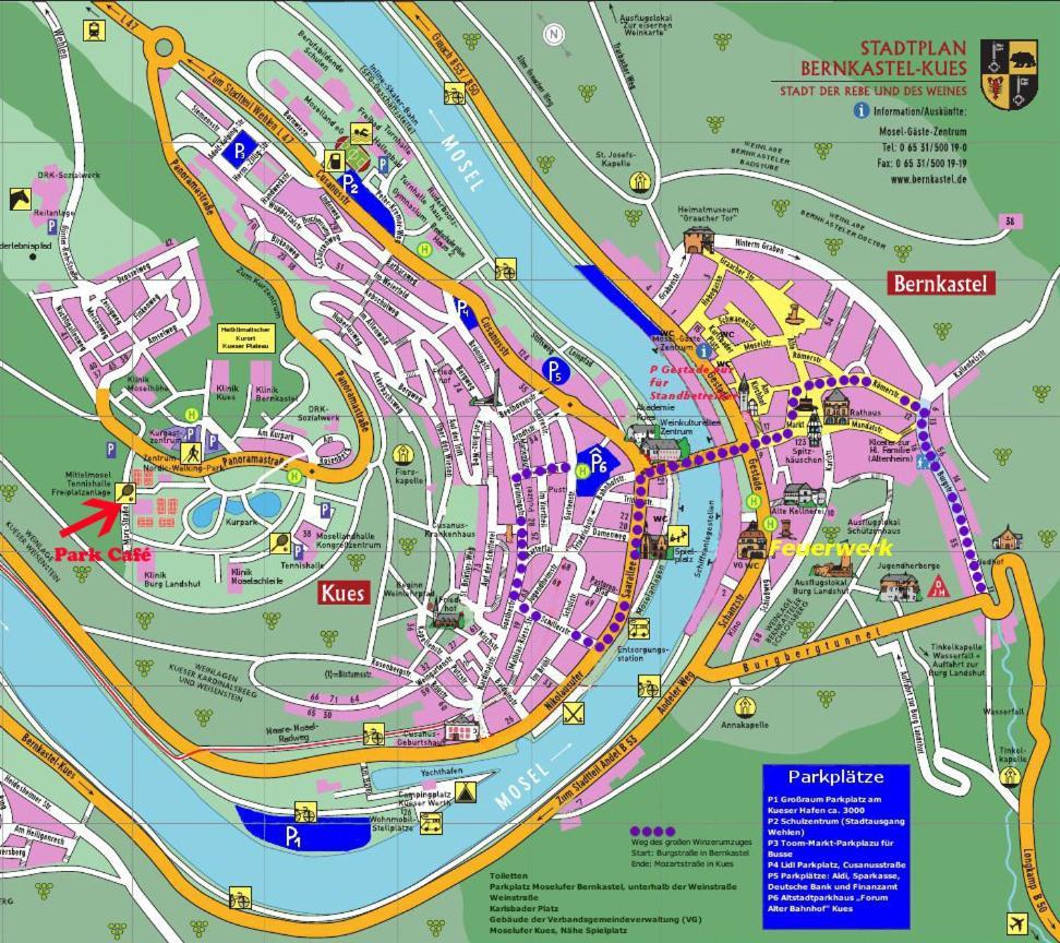 Ferienwohnungen Park Cafe Am Kurpark Bernkastel-Kues Εξωτερικό φωτογραφία
